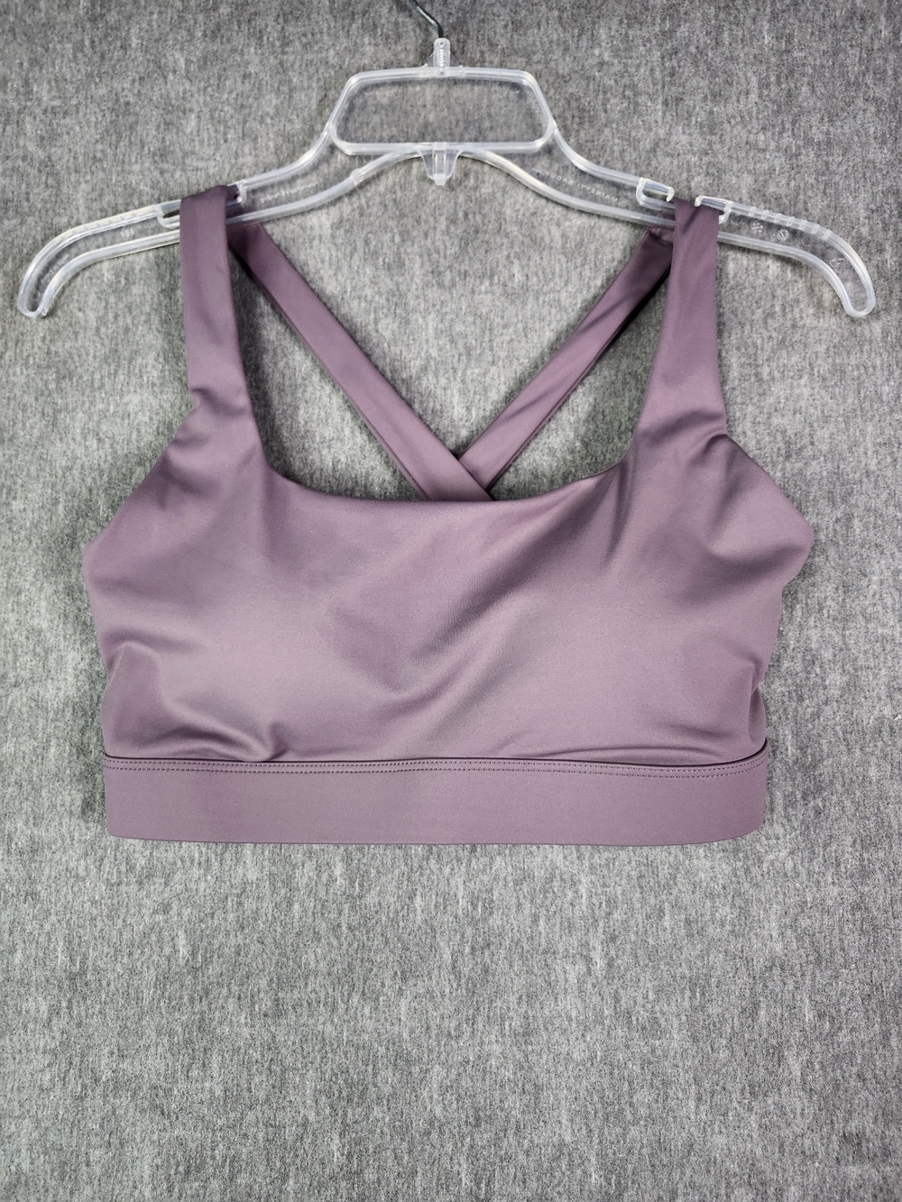 Running Girl Mauve Purple Sport Yoga Bra Women Size M